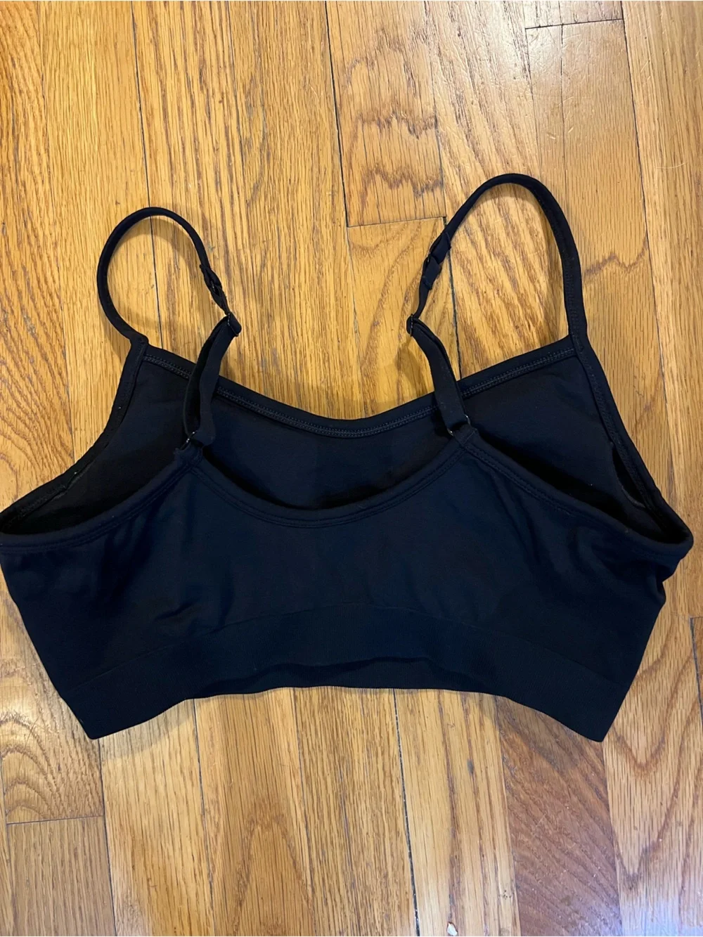 Athleta Black Seamless Bralette With Pads